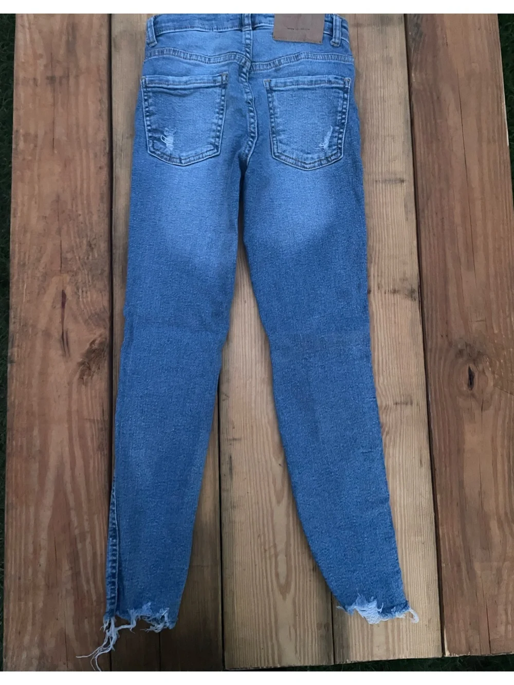 Zara Kids Girl’s Distressed Blue Skinny Jeans- Size 10